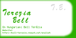 terezia bell business card